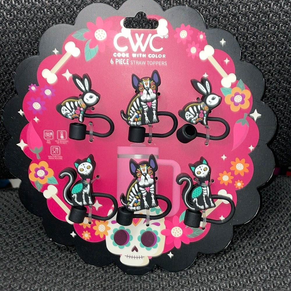 CWC Cook With Color Straw Toppers